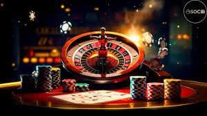 Antarmuka bkhoki menampilkan pasar Liga 1 Indonesia, Piala AFF, dan meja live dealer kasino
